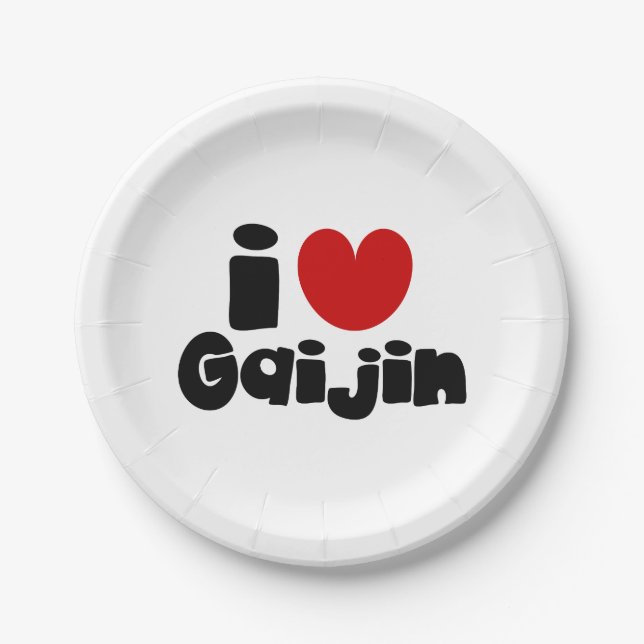 i heart Gaijin Pappteller (Vorderseite)