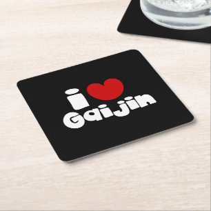 i heart Gaijin Rechteckiger Pappuntersetzer