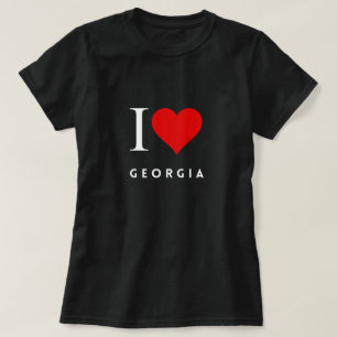 I Heart Georgia blk T-shirt femme