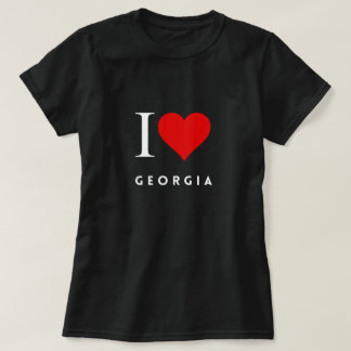 I Heart Georgia blk T-shirt femme