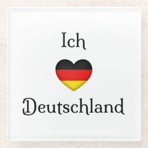 "I Heart Germany" Deutscher Prix World Traveller Glasuntersetzer