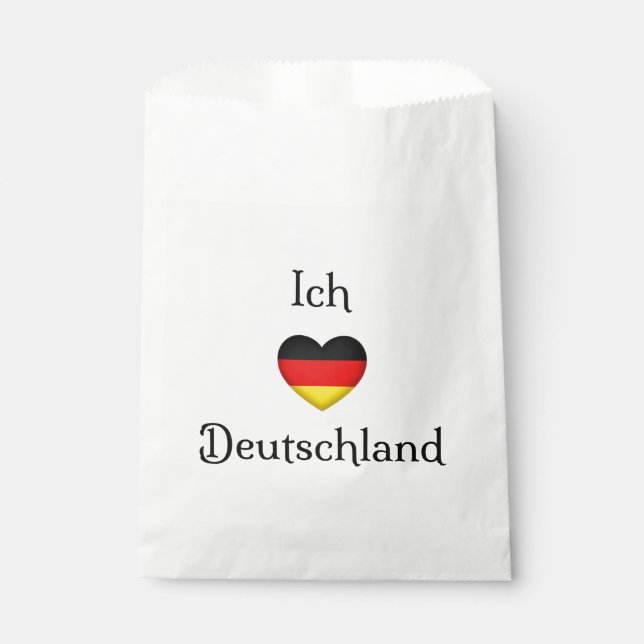 "I heart Germany" Deutscher Reisender Geschenktütchen (Vorderseite)