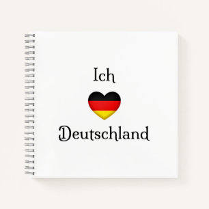 "I heart Germany" Deutscher Reisender Notizbuch
