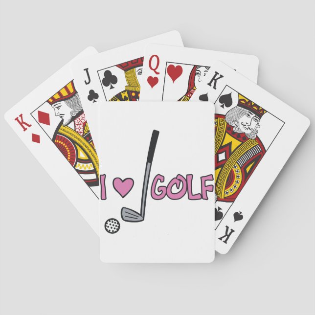 I Heart Golf Spielkarten (Rückseite)