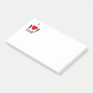 I Heart Golf Sport Post-it Klebezettel