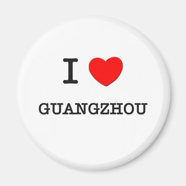 I Heart GUANGZHOU Magnet (Vorne)