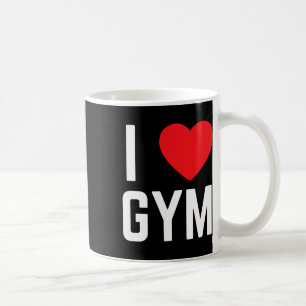 I Heart Gym I Liebe Gym Fitness Workout Übung Kaffeetasse