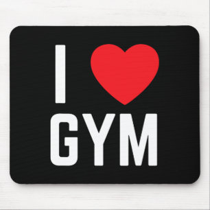 I Heart Gym I Liebe Gym Fitness Workout Übung Mousepad