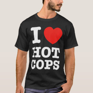 I Heart Hot Polizisten Premium T - Shirt
