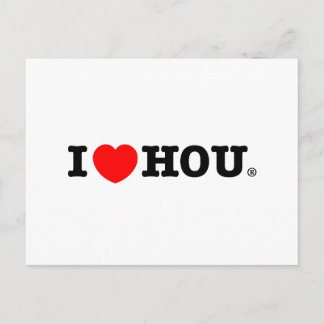 I Heart HOU Postcard Postkarte
