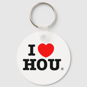 I Heart HOU Schlüsselkette Schlüsselanhänger