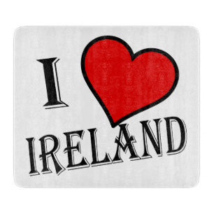 I Heart Ireland bk cbcn Schneidebrett