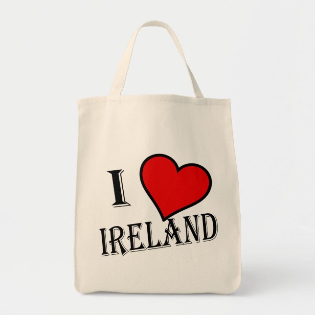 I Heart Ireland bk gtcnt Tragetasche (Vorne)