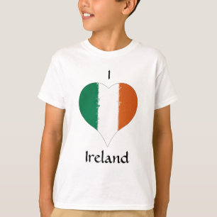 I Heart Ireland Irish Tricolor Flag T-Shirt