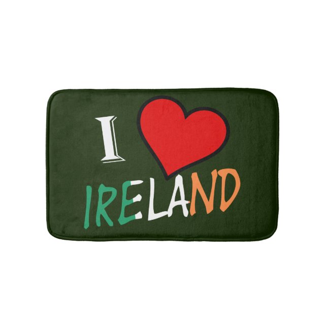 I Heart Ireland Overlay bmcent Badematte (Vorderseite)