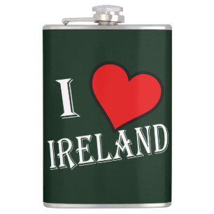I Heart Ireland wt flacnt Flachmann