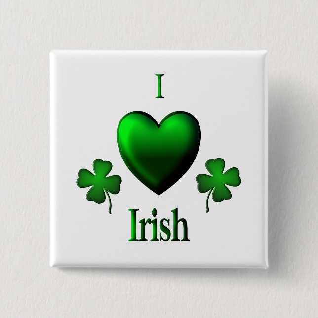 I Heart Irish Button (Vorderseite)