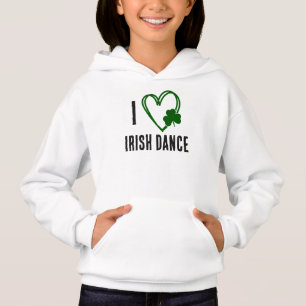I Heart Irish Dance - Coeur Vert avec Shamrock