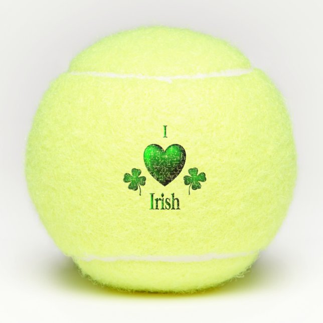 I Heart Irish Tennisbälle (Vorderseite)