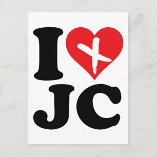 I Heart JC Postkarte