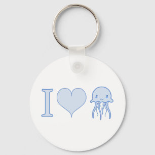 I Heart Jellyfish Schlüsselanhänger
