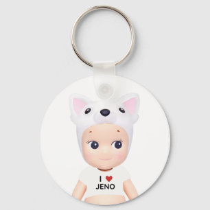 i heart jeno sonny angel schlüsselanhänger