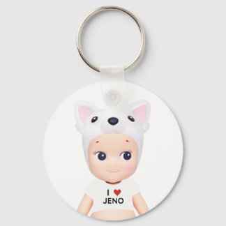i heart jeno sonny angel schlüsselanhänger