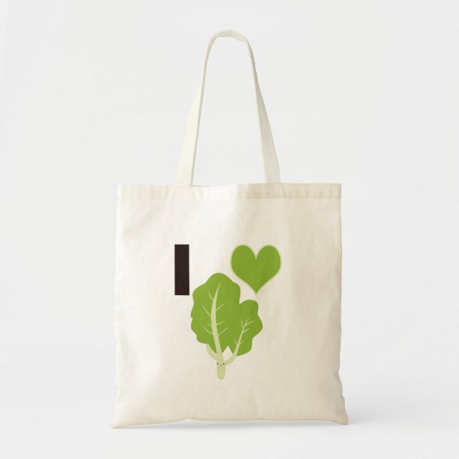 I heart Kale Tragetasche (Vorne)
