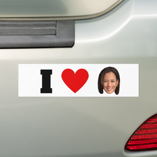I Heart Kamala Harris Autoaufkleber (Auf Auto)