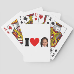 I Heart Kamala Harris Spielkarten