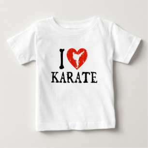 I Heart Karate - Girl Baby T-shirt