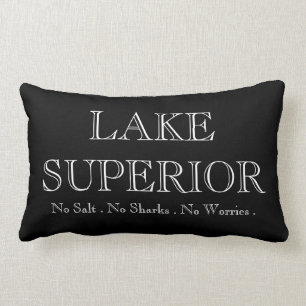 I heart LAKE SUPERIOR Lendenkissen