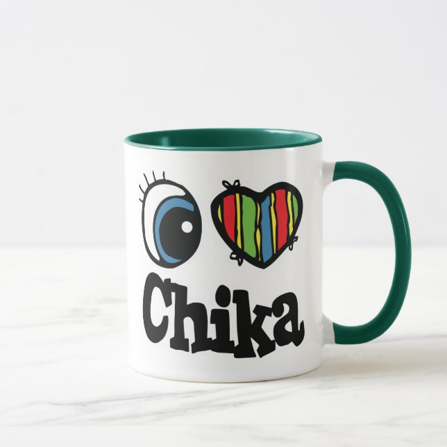 I Heart (Liebe) Chika Tasse (Rechts)