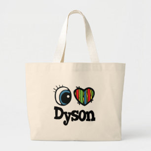 I Heart (Liebe) Dyson Jumbo Stoffbeutel