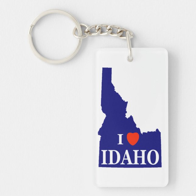 I Heart (Liebe) Idaho Schlüsselanhänger (Vorderseite)