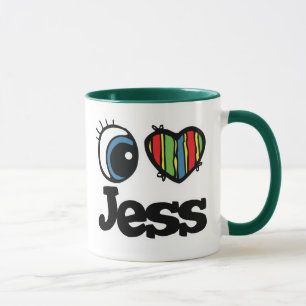 I Heart (Liebe) Jess Tasse