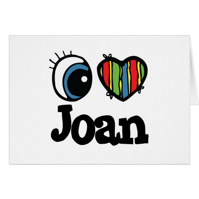 I Heart (Liebe) Joan (Vorderseite (Horizontal))