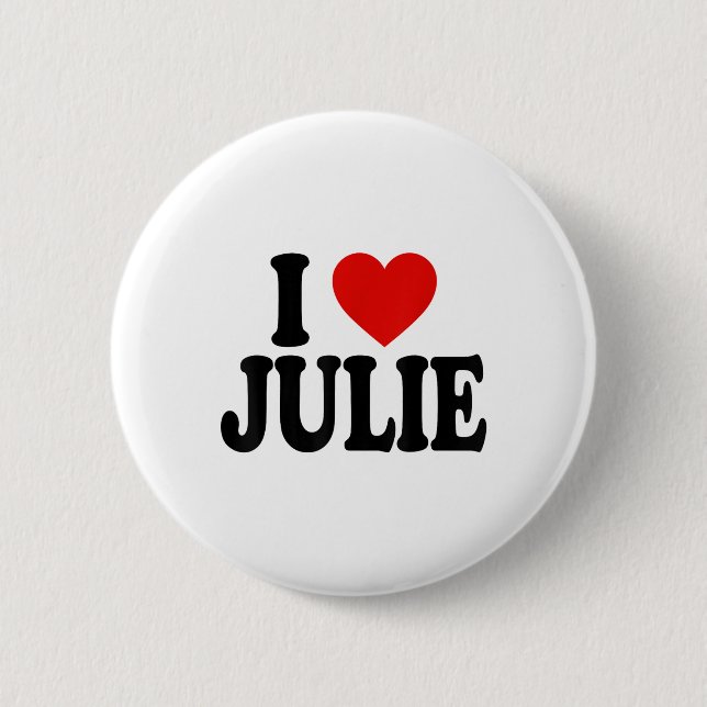 I Heart Liebe Julie _1 Button (Vorderseite)