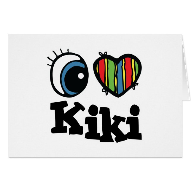 I Heart (Liebe) Kiki (Vorderseite (Horizontal))