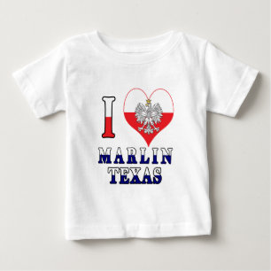 I Heart Liebe Marlin Texas Baby T-shirt