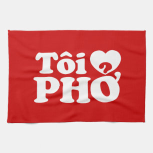 I Heart (Liebe Pho (Tôi PHỞ) vietnamesische Sprach Küchentuch