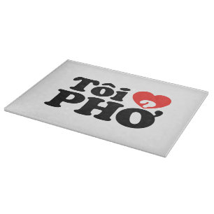 I Heart (Liebe Pho (Tôi PHỞ) vietnamesische Sprach Schneidebrett