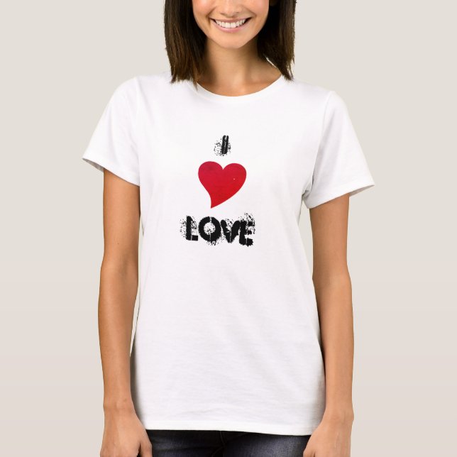 I Heart Liebe T - Shirt (Vorderseite)