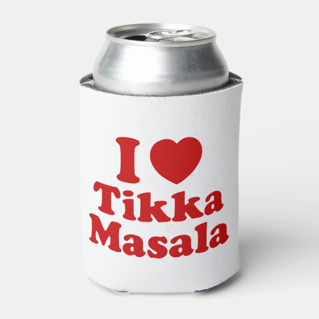 I Heart (Liebe) Tikka Masala Dosenkühler (Kanne Vorderseite)