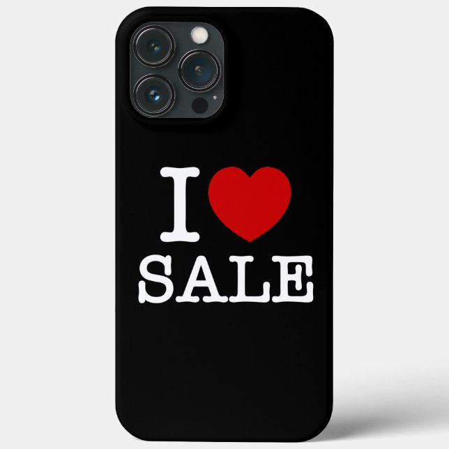 I HEART [LIEBE] VERKAUF Case-Mate iPhone FALL Hülle (Rückseite)