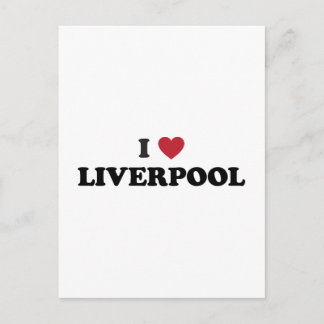 I Heart Liverpool England Postkarte
