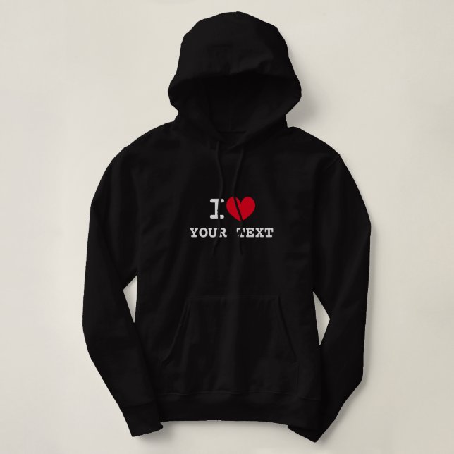 I heart logo sweat - shirt à capuche personnalisé  (Design devant)