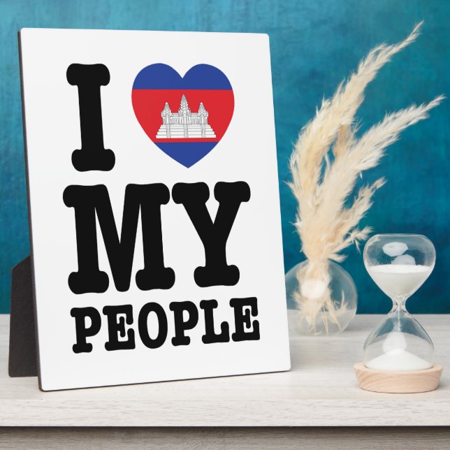 I Heart (Love) Fotoplatte (Seite)
