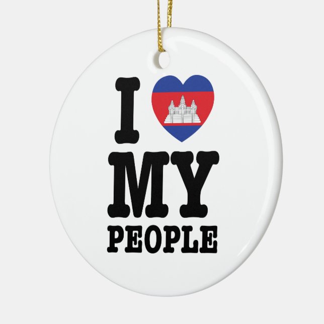 I Heart (Love) Keramikornament (Links)