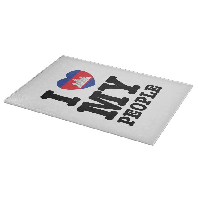 I Heart (Love) Schneidebrett (Ecke)